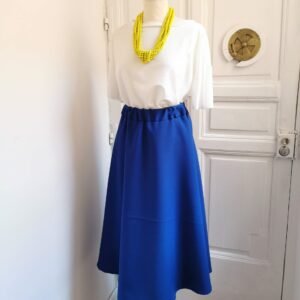 Tergal de poliéster rojo burdeos