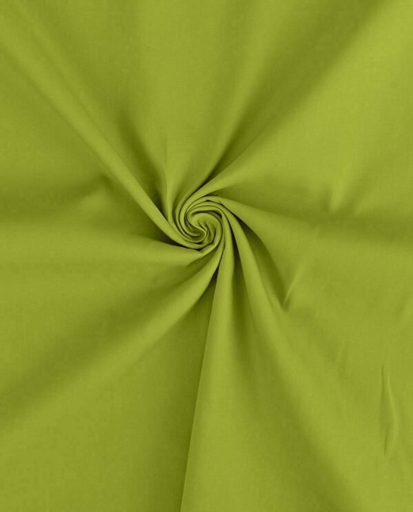 voile de algodón verde césped, tela ligera para bebé