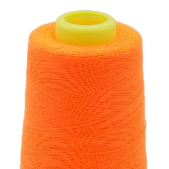 Hilo De Coser Overlock Naranja Ne n Cono De Hilo Naranja Fl or La 