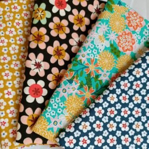 Pack de fat quarter flores japonesas