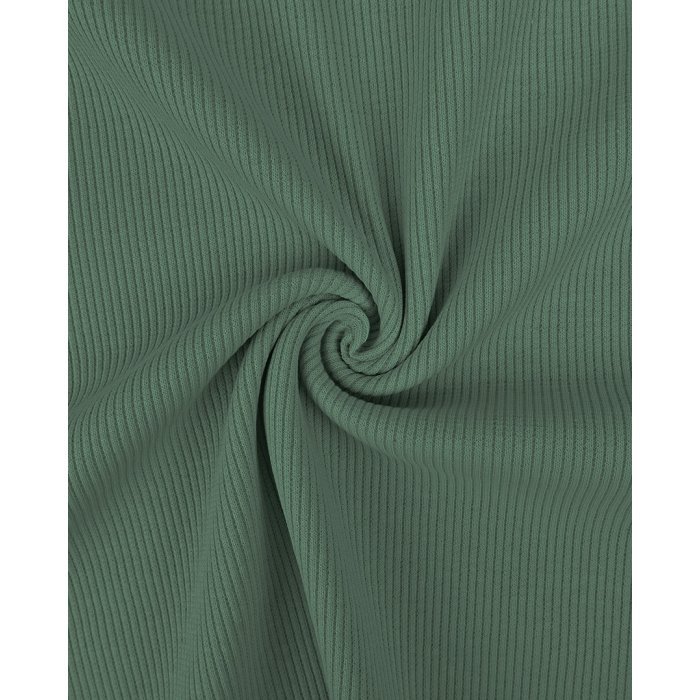 punto canalé verde eucalipto