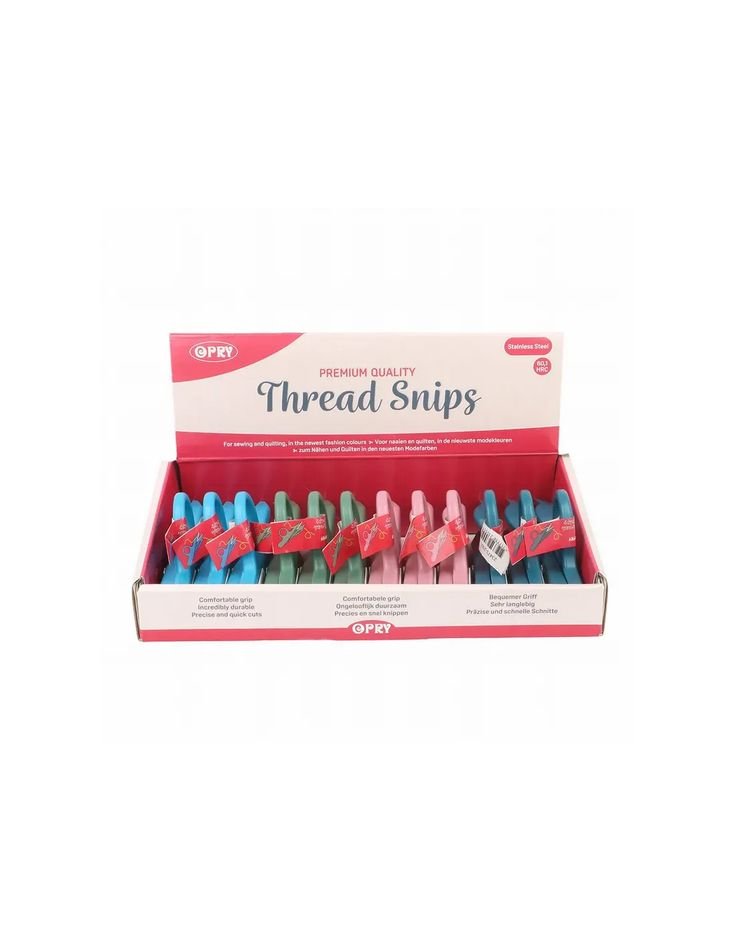 Tijera cortahilos de mango ergonómico