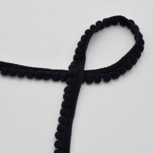 cinta de madroños pequeños negro