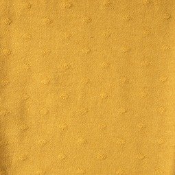 Punto sudadera mostaza con relieve en lunares