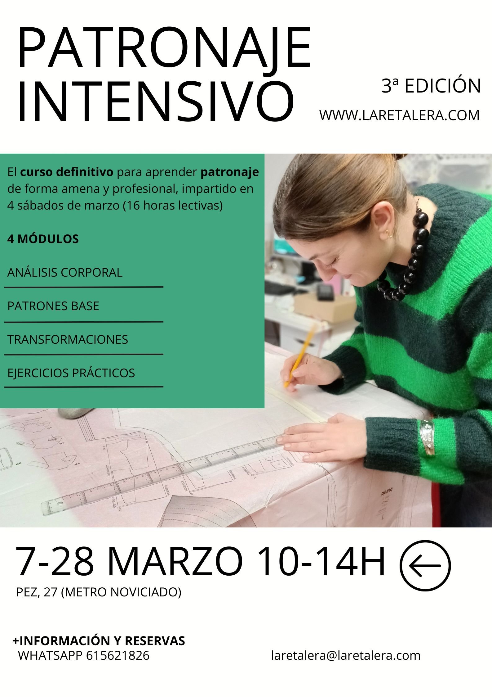 curso de patronaje en Malasaña