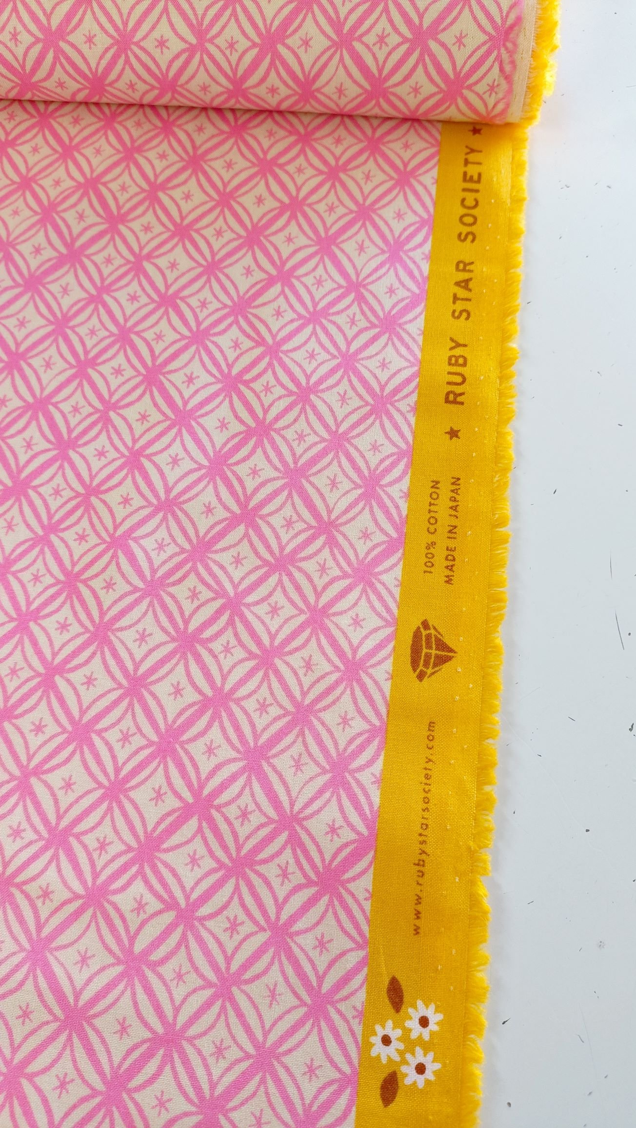 Algodón americano rombos rosas - Imagen 3