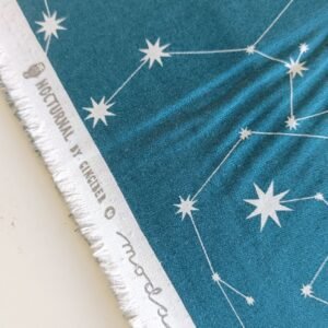 Algodón americano azul con estrellas