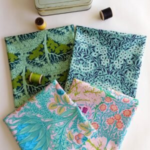 Pack Primavera de 4 fat quarter de telas de William Morris