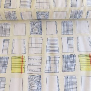 Algodón americano amarillo con cuadernos