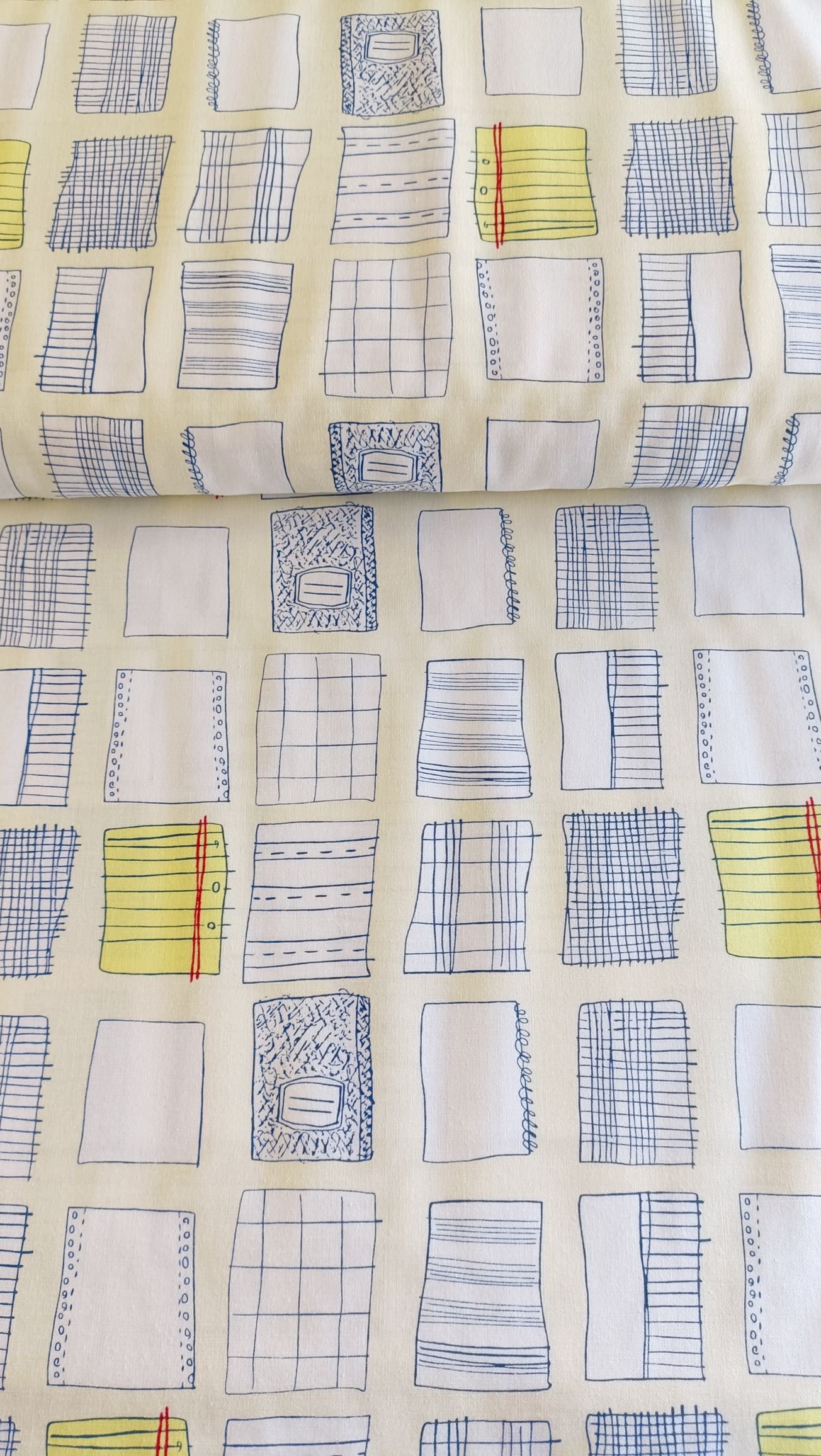 Algodón americano amarillo con cuadernos - Imagen 2