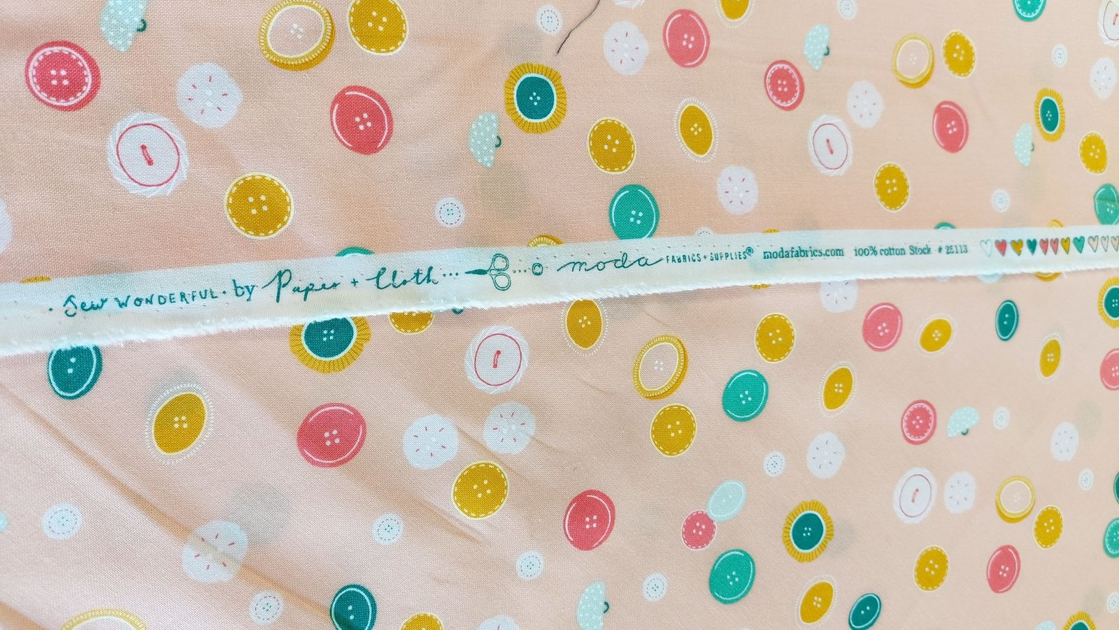 Algodón americano coral con botones - Imagen 2