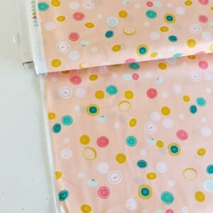 Algodón americano coral con botones