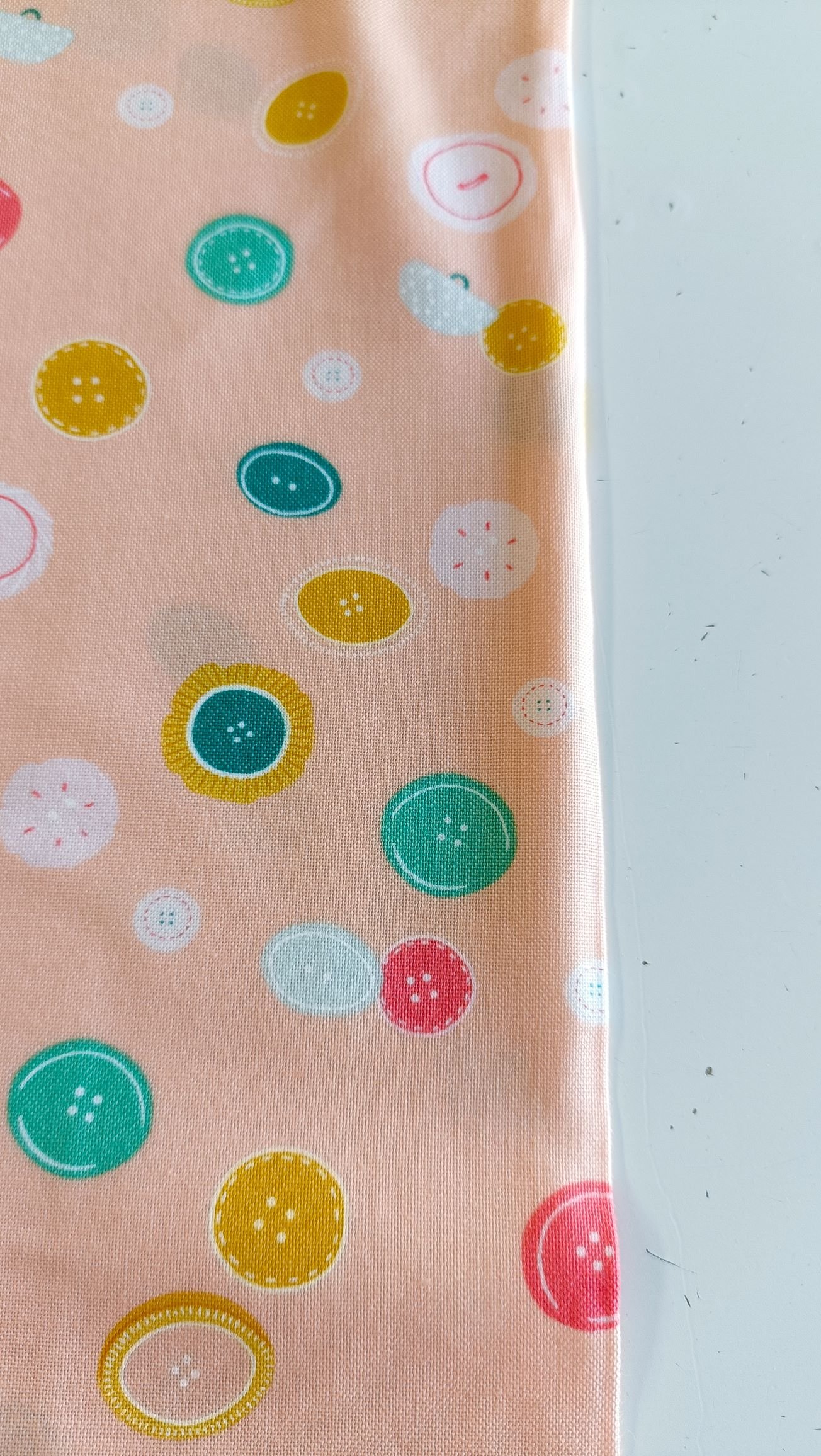 Algodón americano coral con botones - Imagen 3