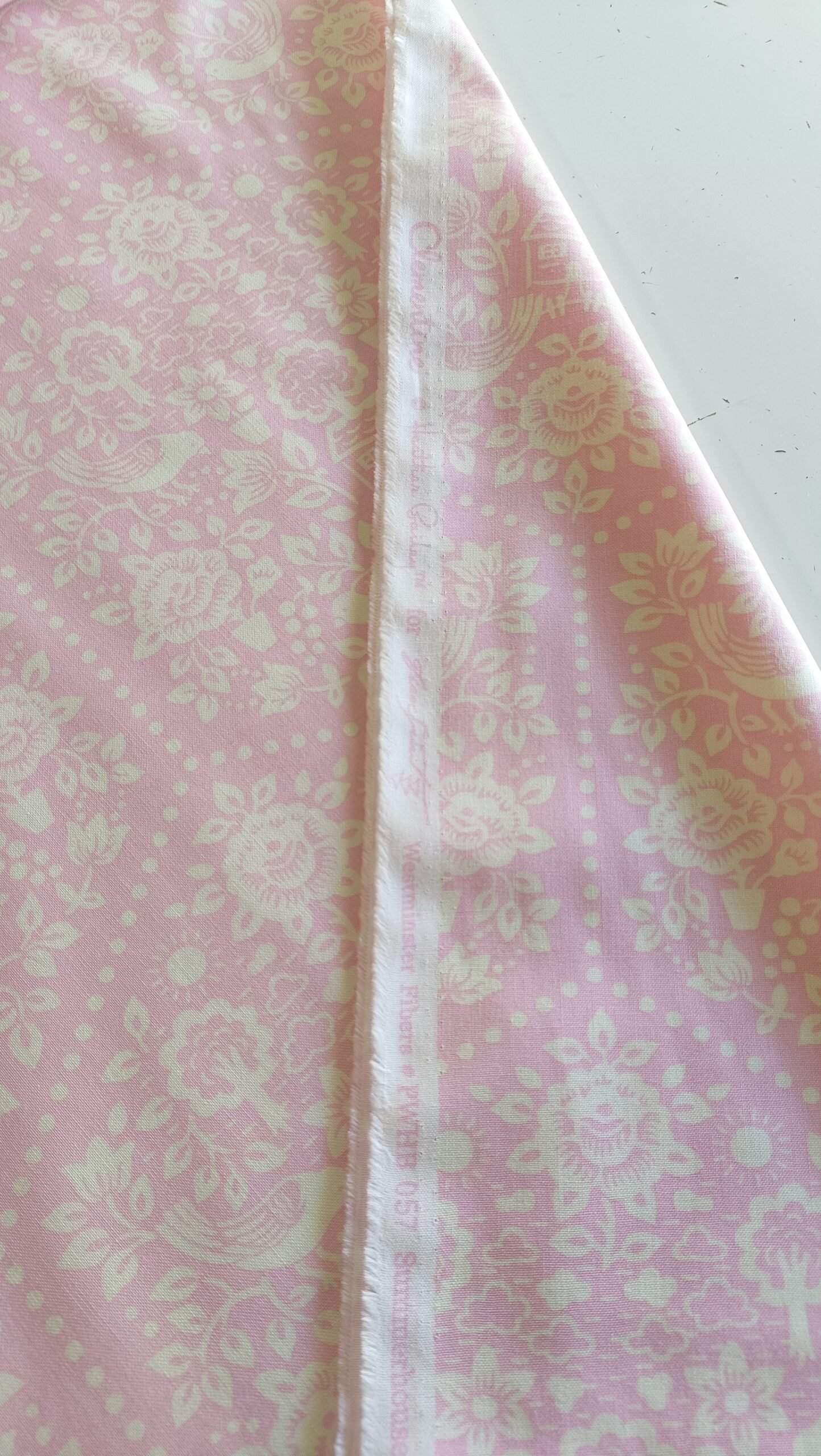 Algodón americano casita folk rosa - Imagen 3