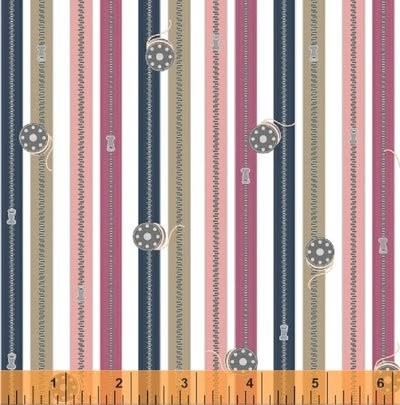 tela de motivos de costura