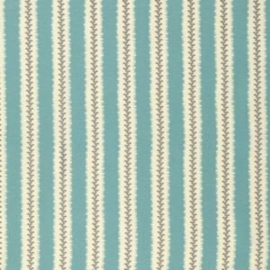 Algodón americano rayas azul celeste y blanco cottage