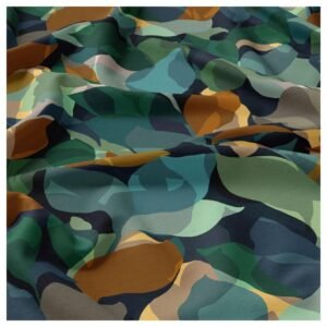 Viscosa negra con hojas verdes