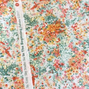 Algodón americano jardín de florecitas