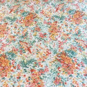 Algodón americano jardín de florecitas