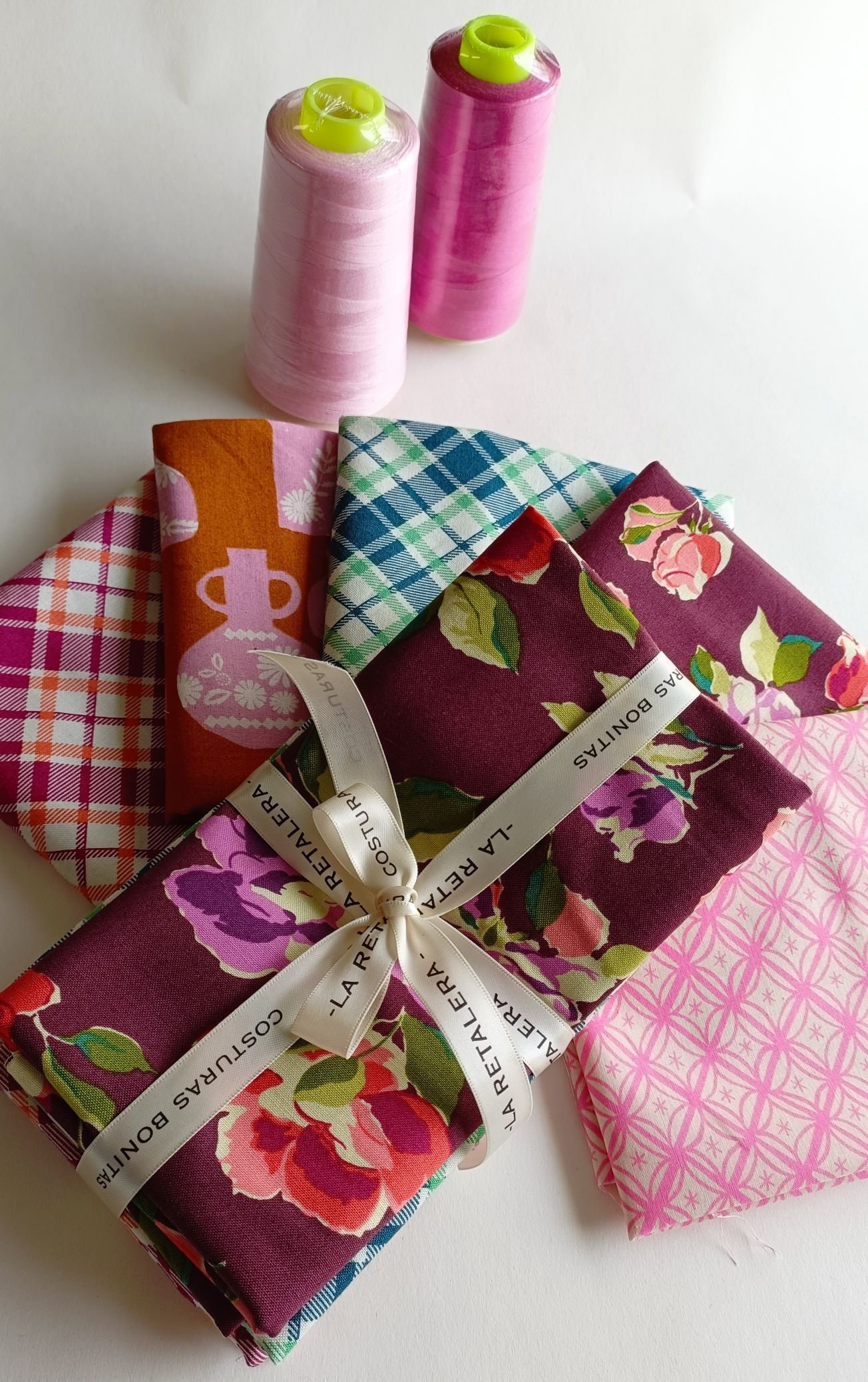 retales de flores y cuadros