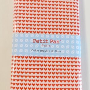 Retal impermeable corazón rojo