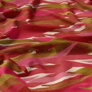 Viscosa roja rayas irregulares