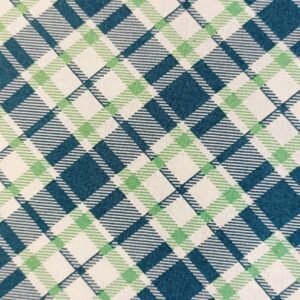 Algodón americano cuadros tartán en verde