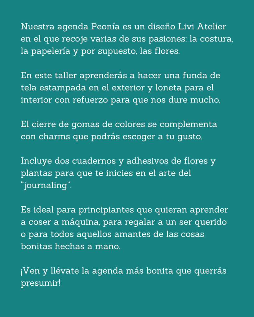 taller de agenda en malasaña