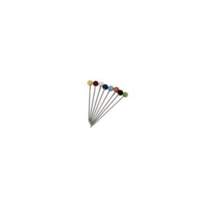 Alfileres de cabeza de cristal de colores Bohin