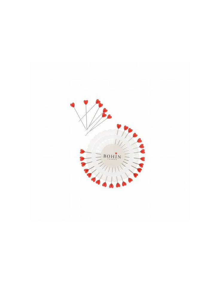 alfileres de corazón