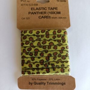 Goma leopardo de 8 mms blíster de 3 mts
