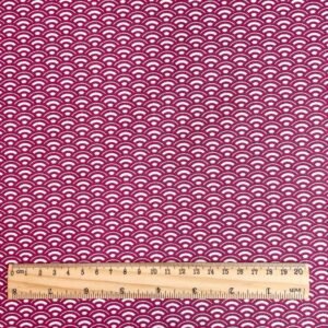 popelín ondas rosa fucsia