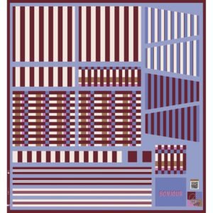 Panel de bolso shopper a rayas