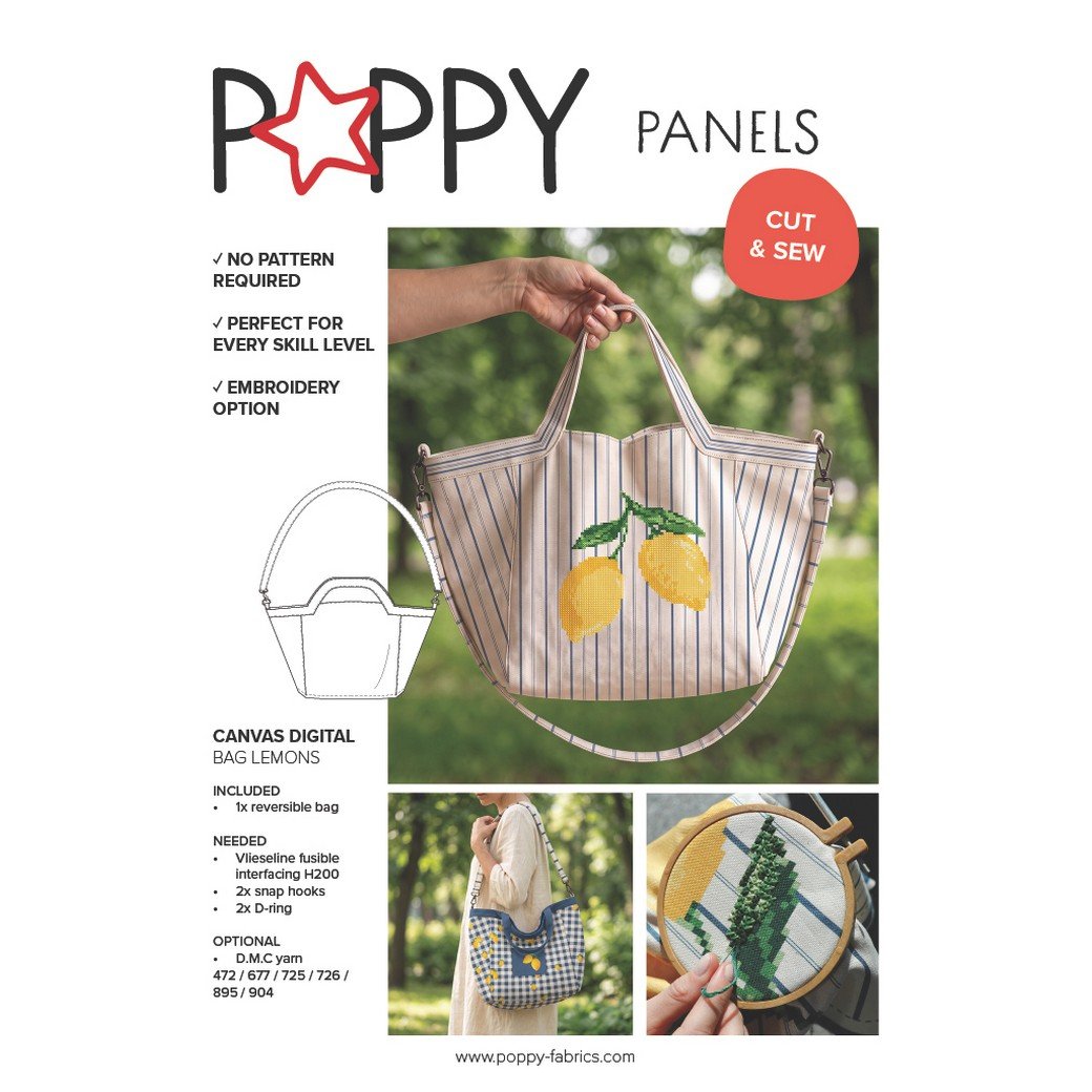 Panel de bolso shopper limones - Imagen 3