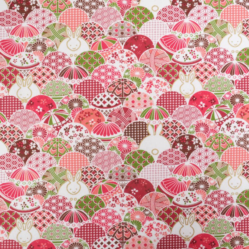 kimono de esferas y conejos