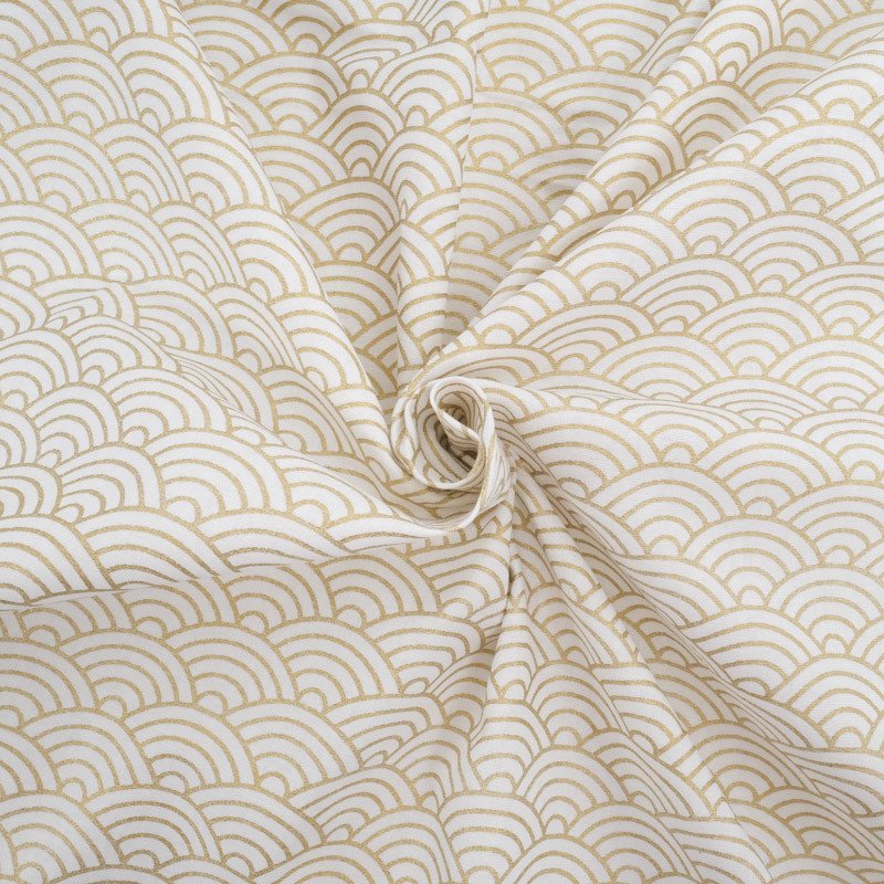 kimono de ondas doradas