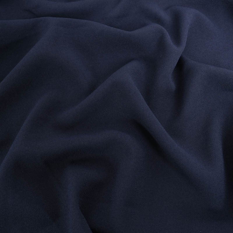 crepe grueso azul marino